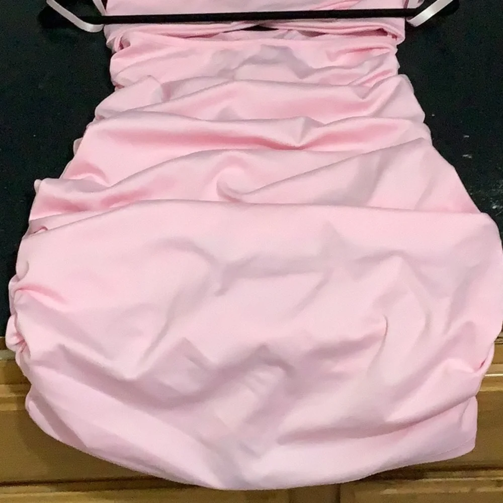 Pink Sleeveless  Bodycon Dress - Picture 5 of 8